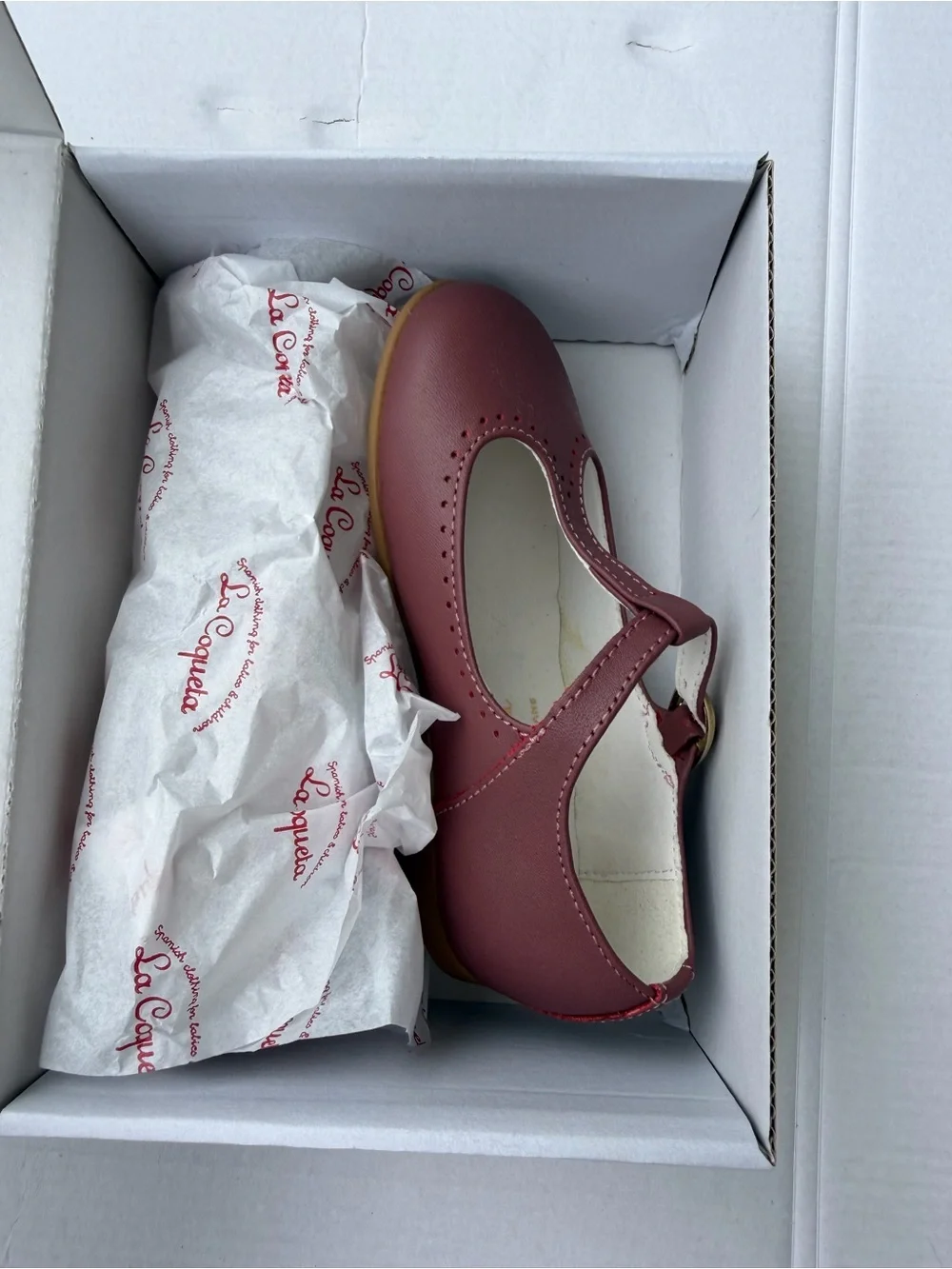 La Coqueta Dusty Pink T-Bar Mary Jane Shoes | EU 24 (US 8 Girls)